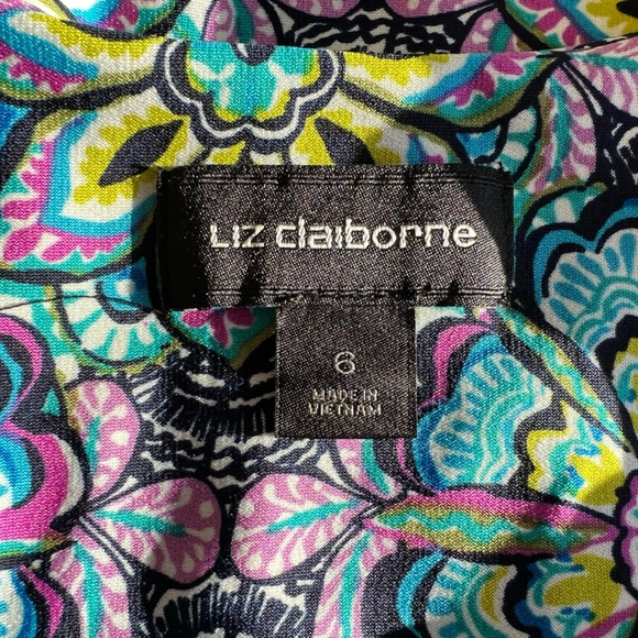 Liz Claiborne Medallion-Print Shift Dress - Picture 4 of 6